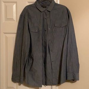Banana republic grey button up